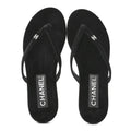 CC Velvet Thong Sandals