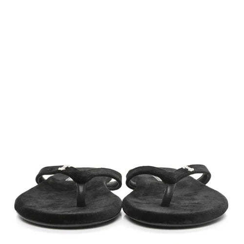CC Velvet Thong Sandals